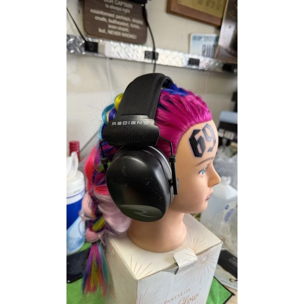 Radians Safety Earmuffs‎ Hearing Protection Adjustable Black